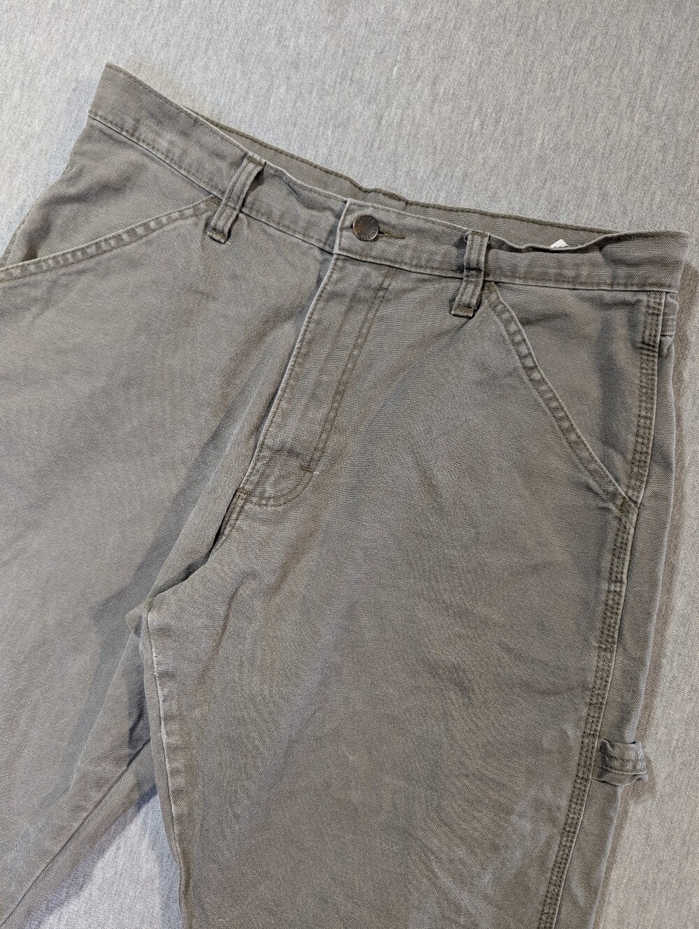 Rustler Canvas Carpenter Pants Men's 30 X 30 Grey